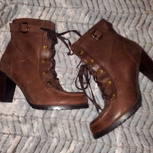 Brown lace up boots charles by charles david